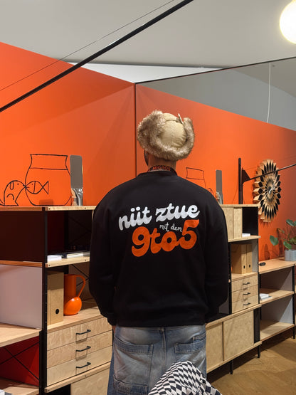 nüt ztue mit dem 9to5 - Hoodie Schwarz